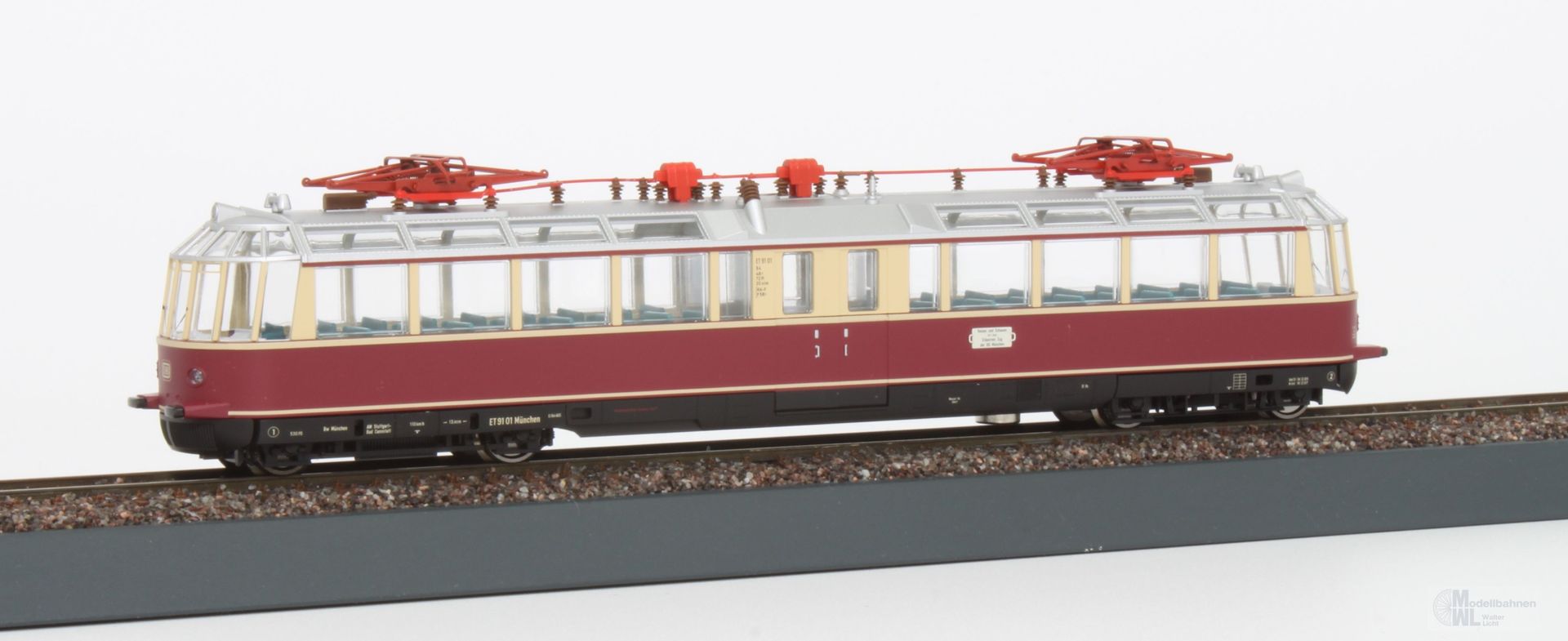 Kres 51020102 - Triebzug ET 9101 DB Ep.III rot/beige TT 1:120 Sound