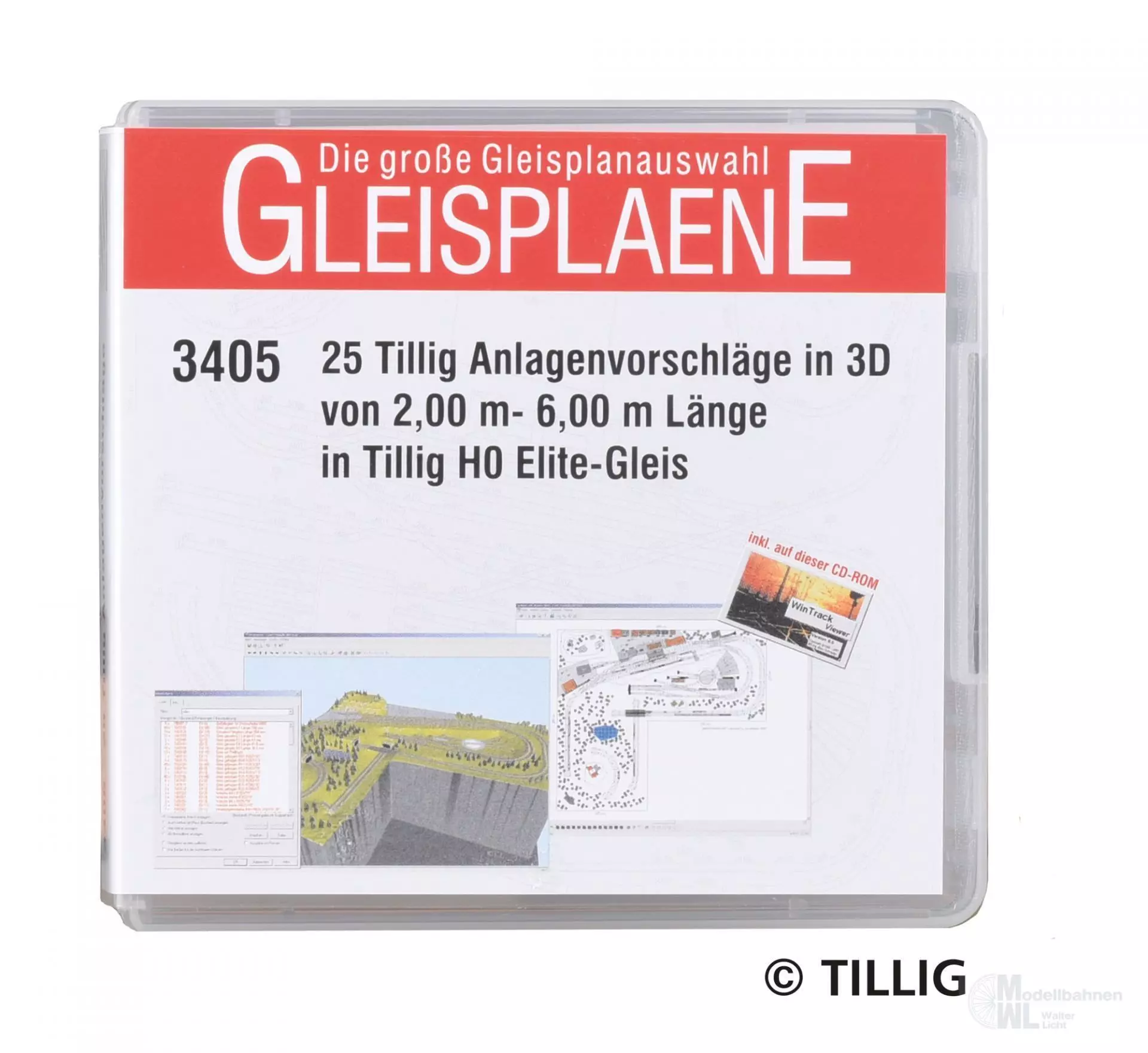 Tillig 09544 - Gleispläne 25 Vorschläge 2,0 - 6,0 m H0/GL