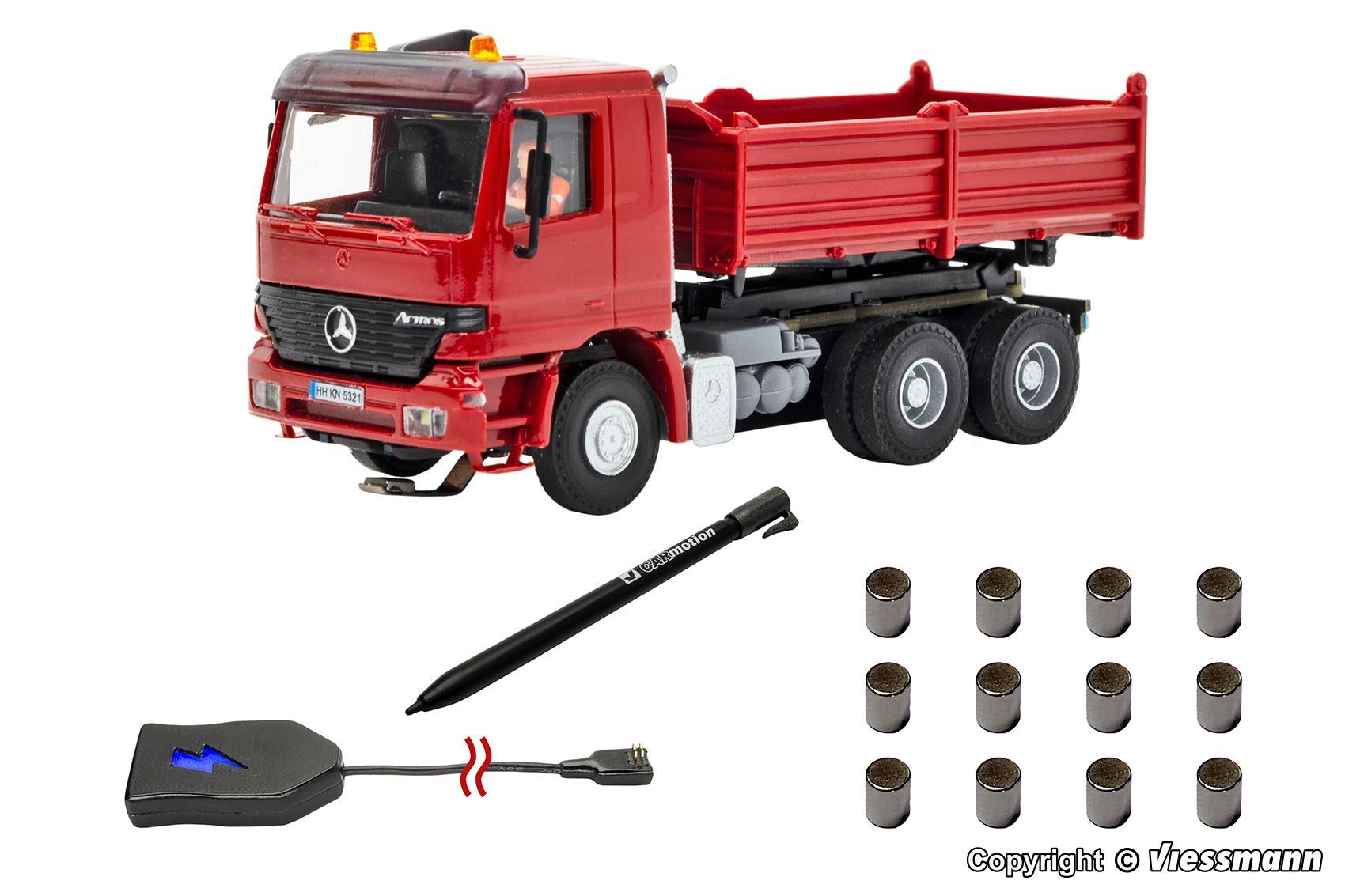 Viessmann 8001 - CarMotion Basis Startset MB Actros Muldenkipper H0 1:87