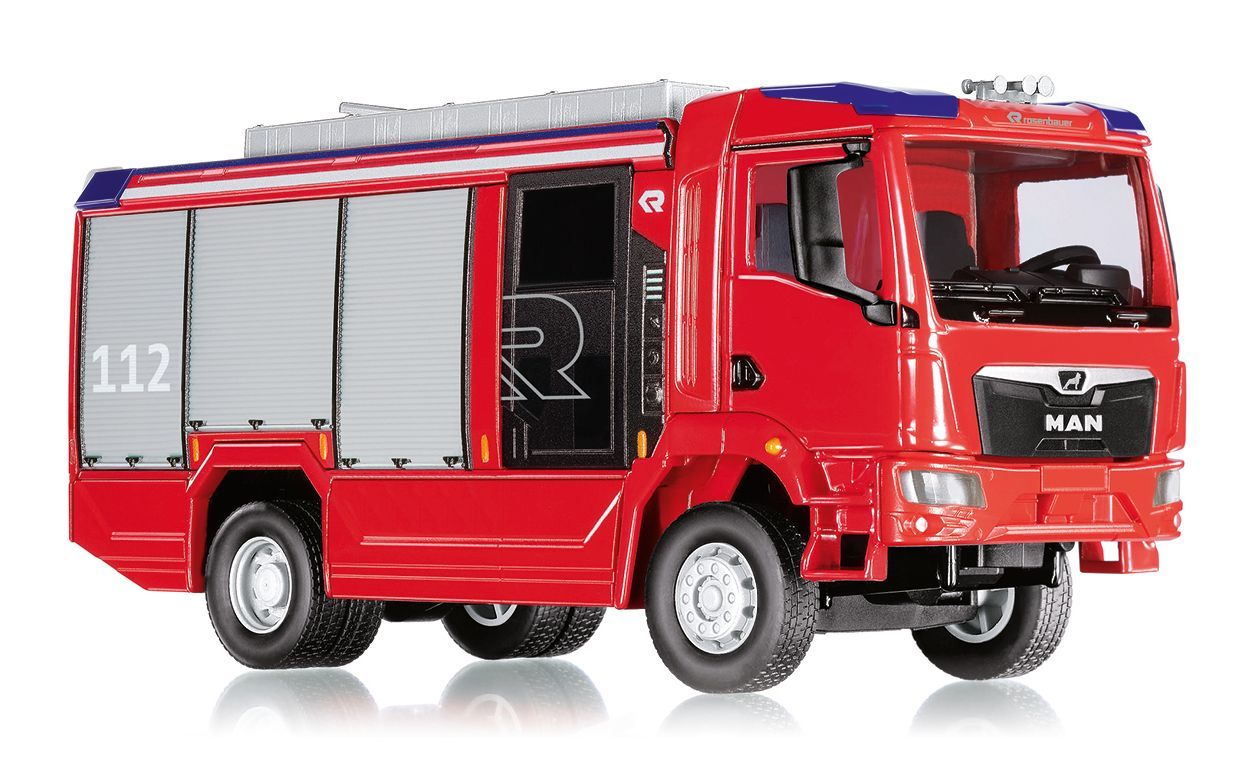 Wiking 043196 - Feuerwehr - Rosenbauer AT MAN TGM 1:43