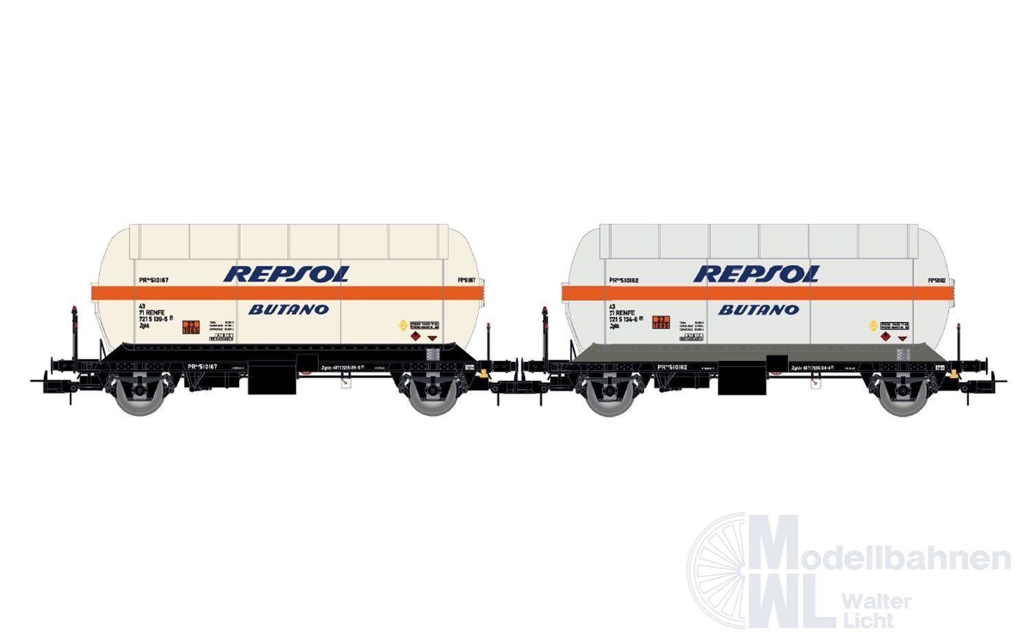 Electrotren 6066 - Gaskesselwagen Set RENFE Ep.IV Repsol 2.tlg. H0/GL