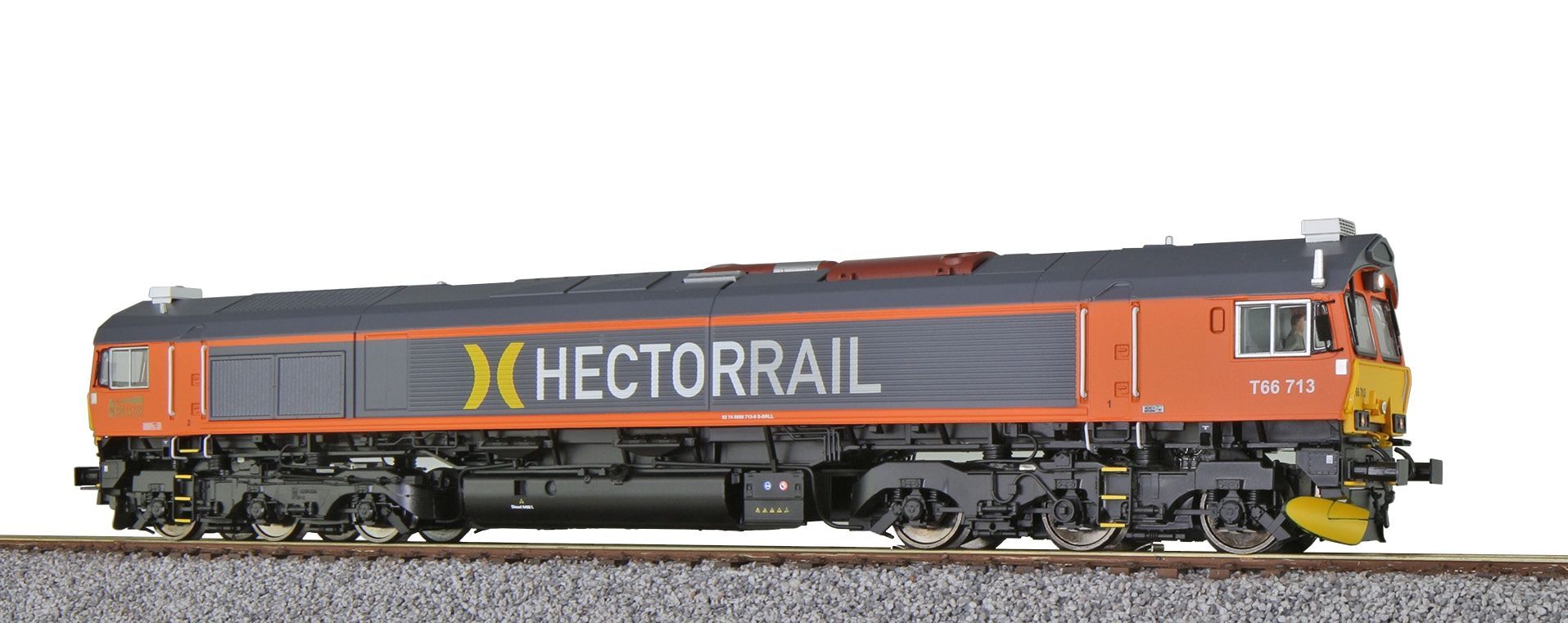 ESU 31284 - Diesellok Hectorrail T66 713 Ep.VI grau/orange H0/GL/WS