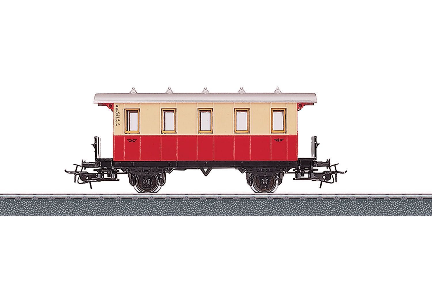 Märklin 4107 - Personenwagen Ep.I-V rot/creme 11 cm H0/WS