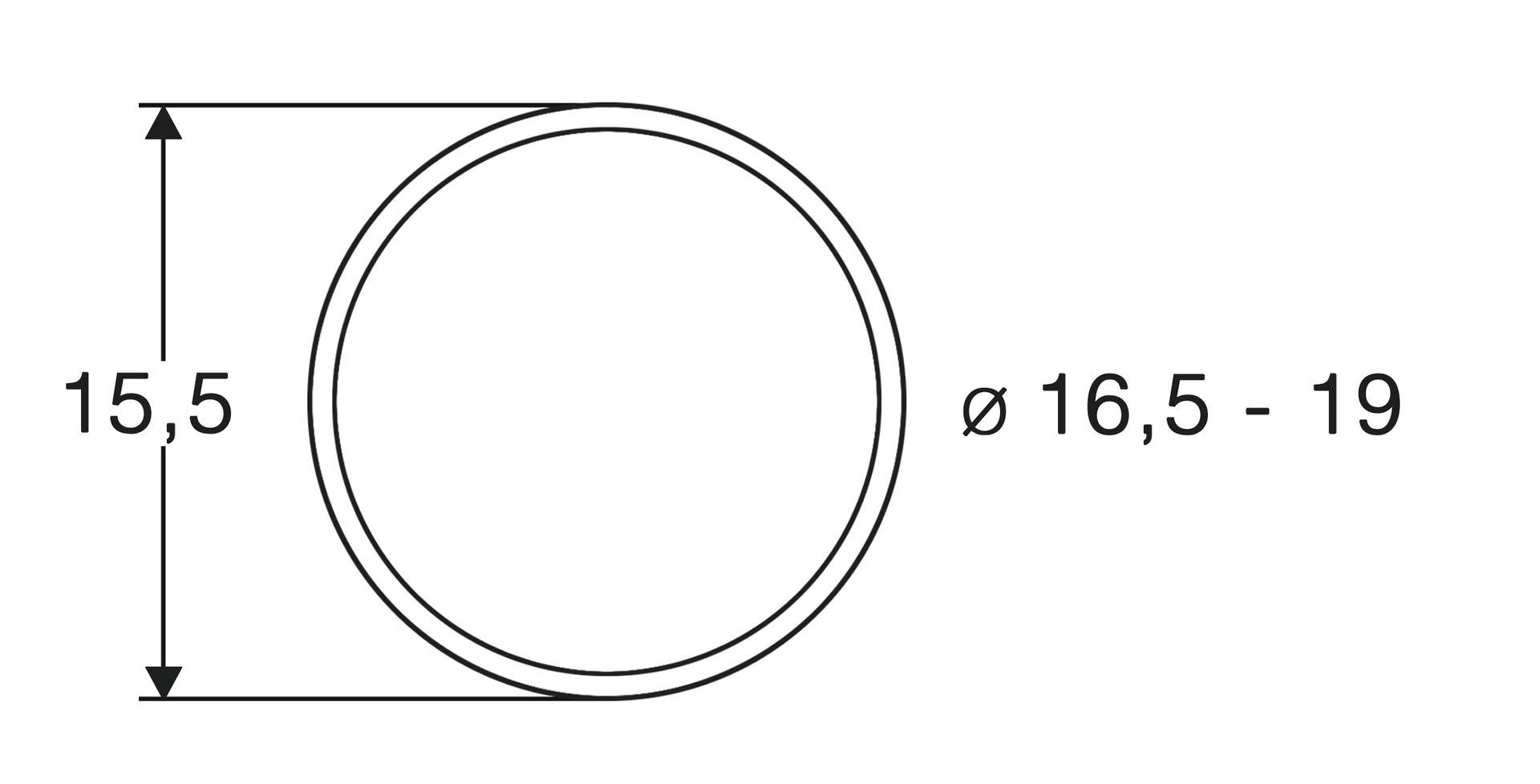 Roco 40072 - Haftreifen 16,5mm-19mm 10 Stück