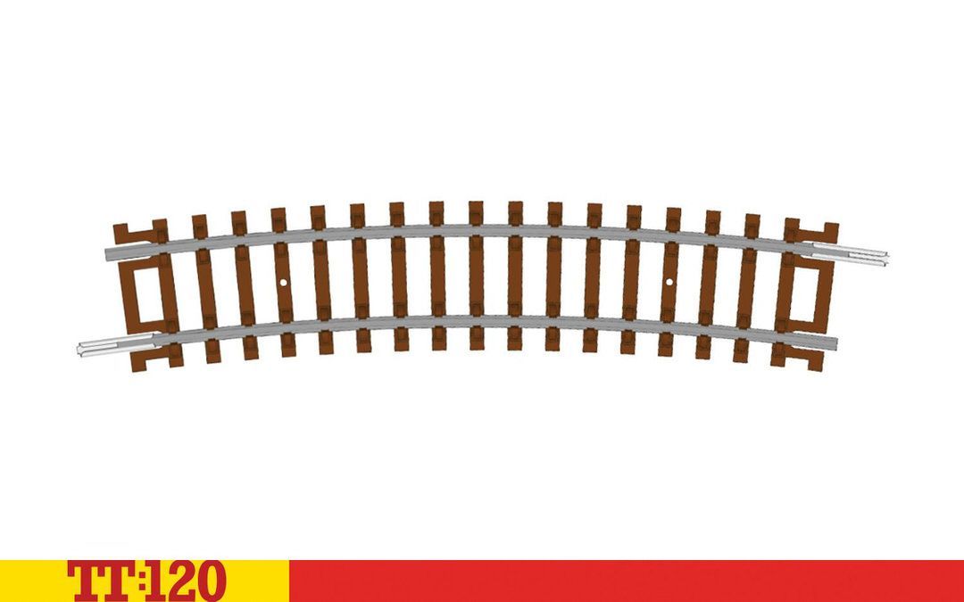 HORNBY TT TT8017 - Gleis gebogen Radius 4 / Half Curve - 4th Radius TT 1:120