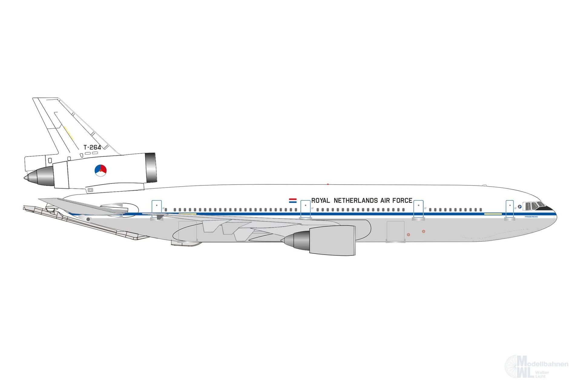 Herpa 538374 - KC-10 Royal NL delivery clrs 1:500