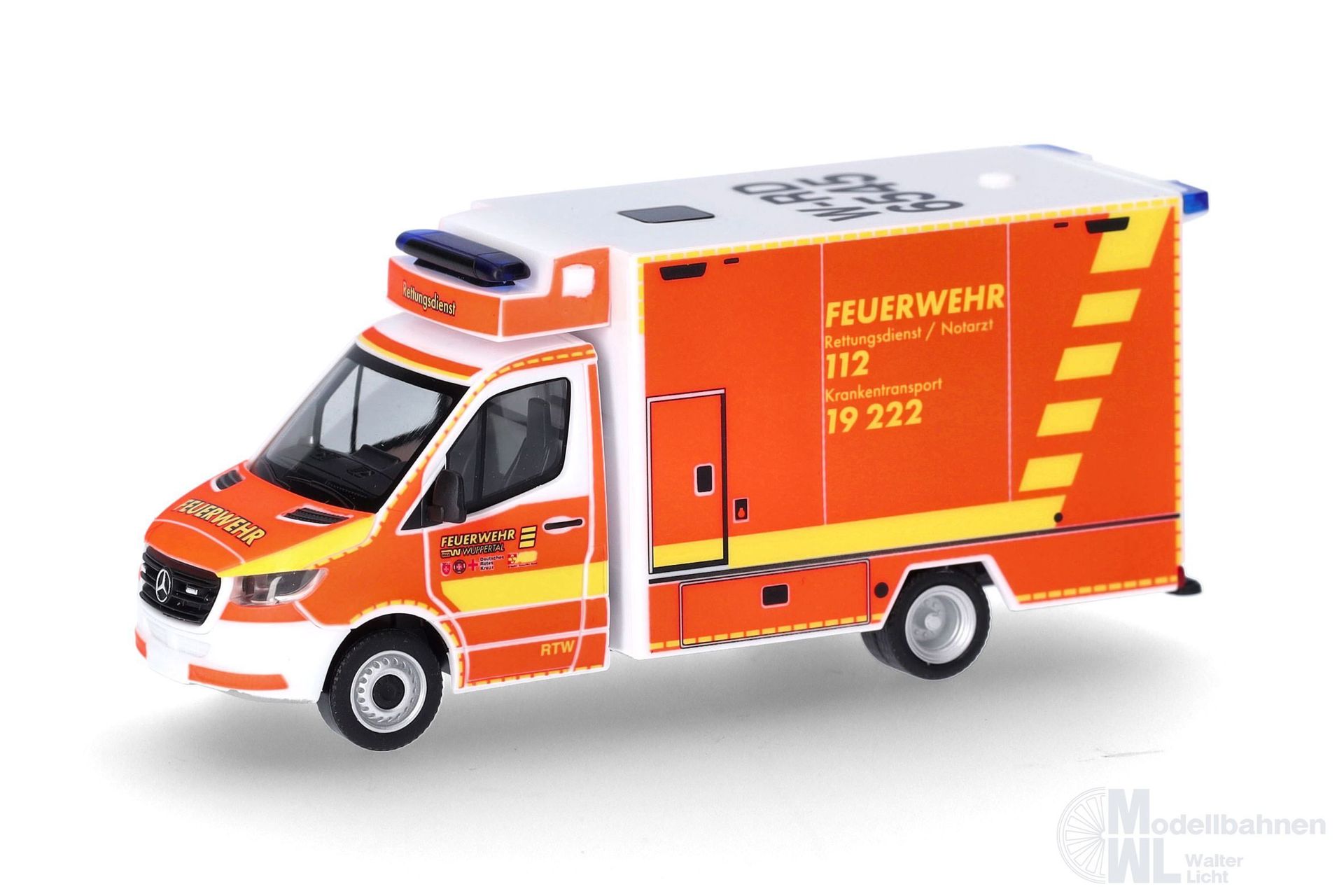 Herpa 097987 - Mercedes-Benz Sprinter 18 RTW FW Wuppertal H0 1:87