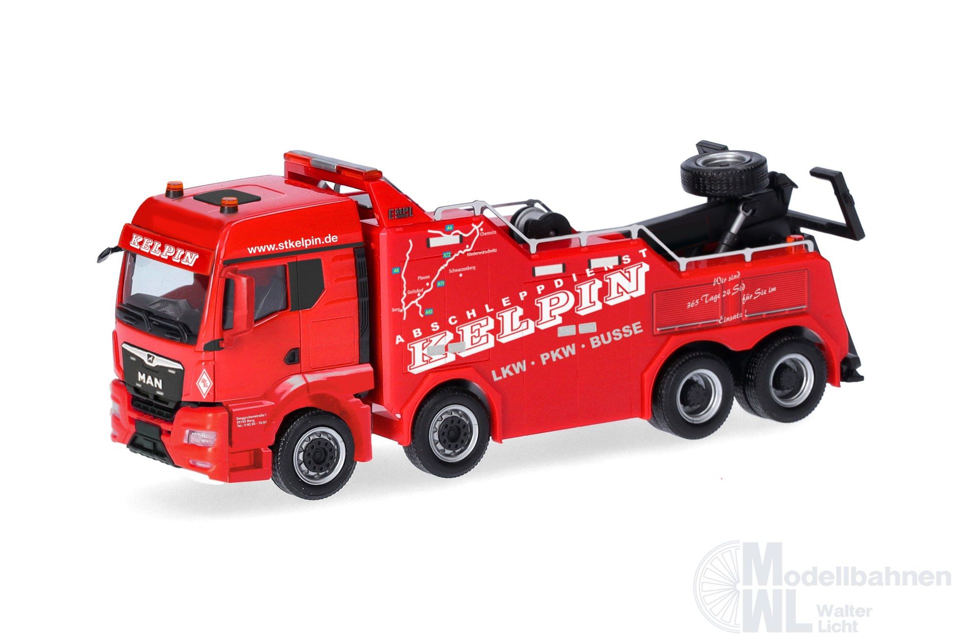 Herpa 317825 - MAN TGS TN EMPL Wrecker KELPIN H0 1:87