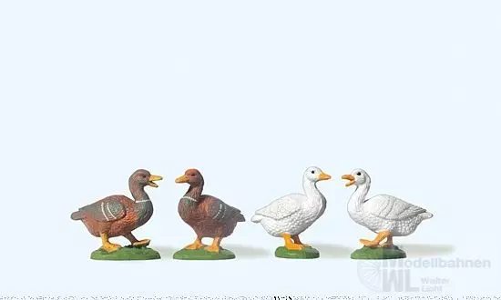 Preiser 47077 - 4 Enten 1:25