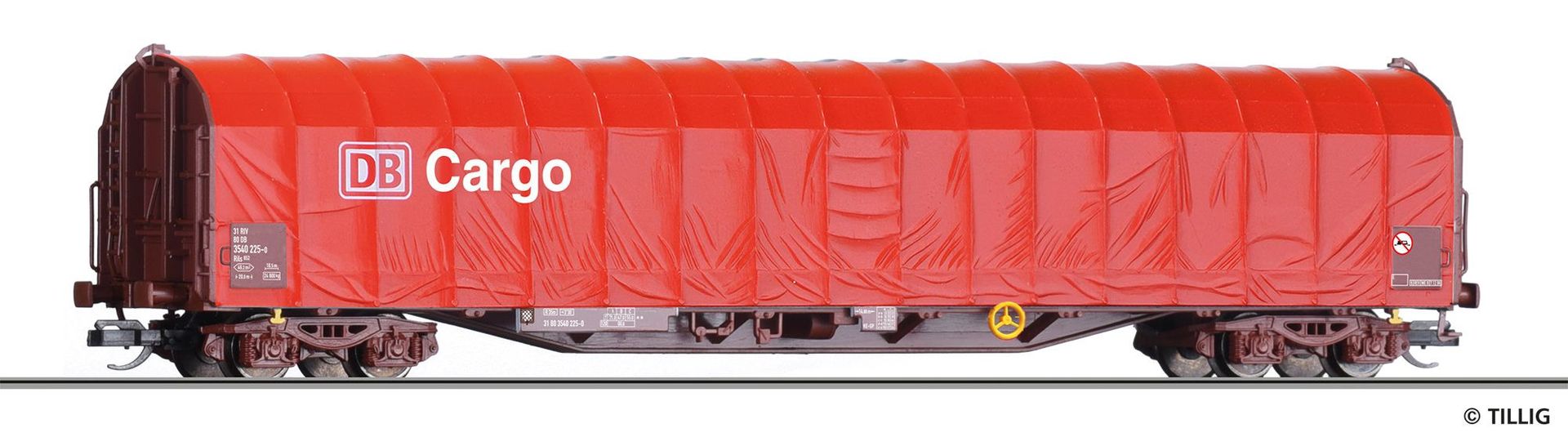 Tillig 15751 - Schiebeplanenwagen DB Ep.V Rils 652 TT 1:120