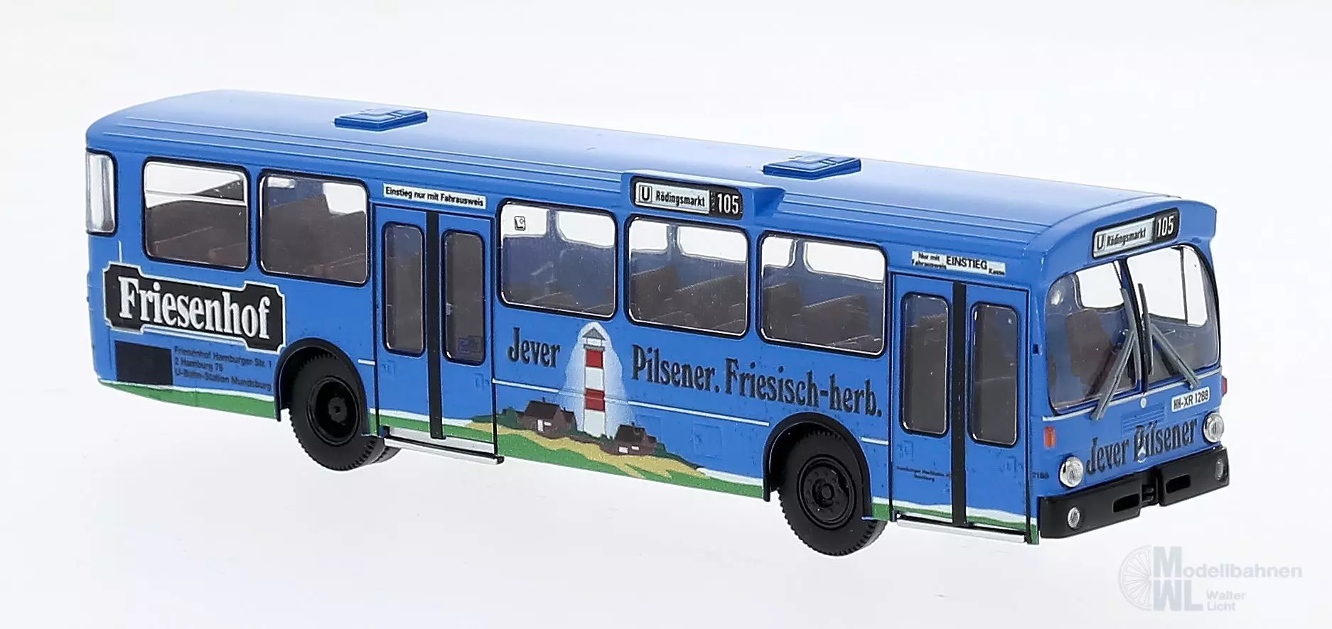 Brekina 50808 - Mercedes-Benz O 305 Friesenhof aus Hamburg H0 1:87