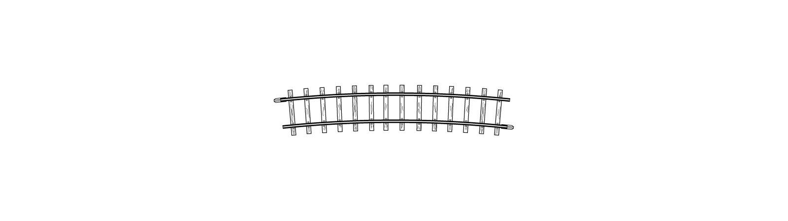 Bemo 4275000 - Gleis gebogen R 515 mm 12° H0m