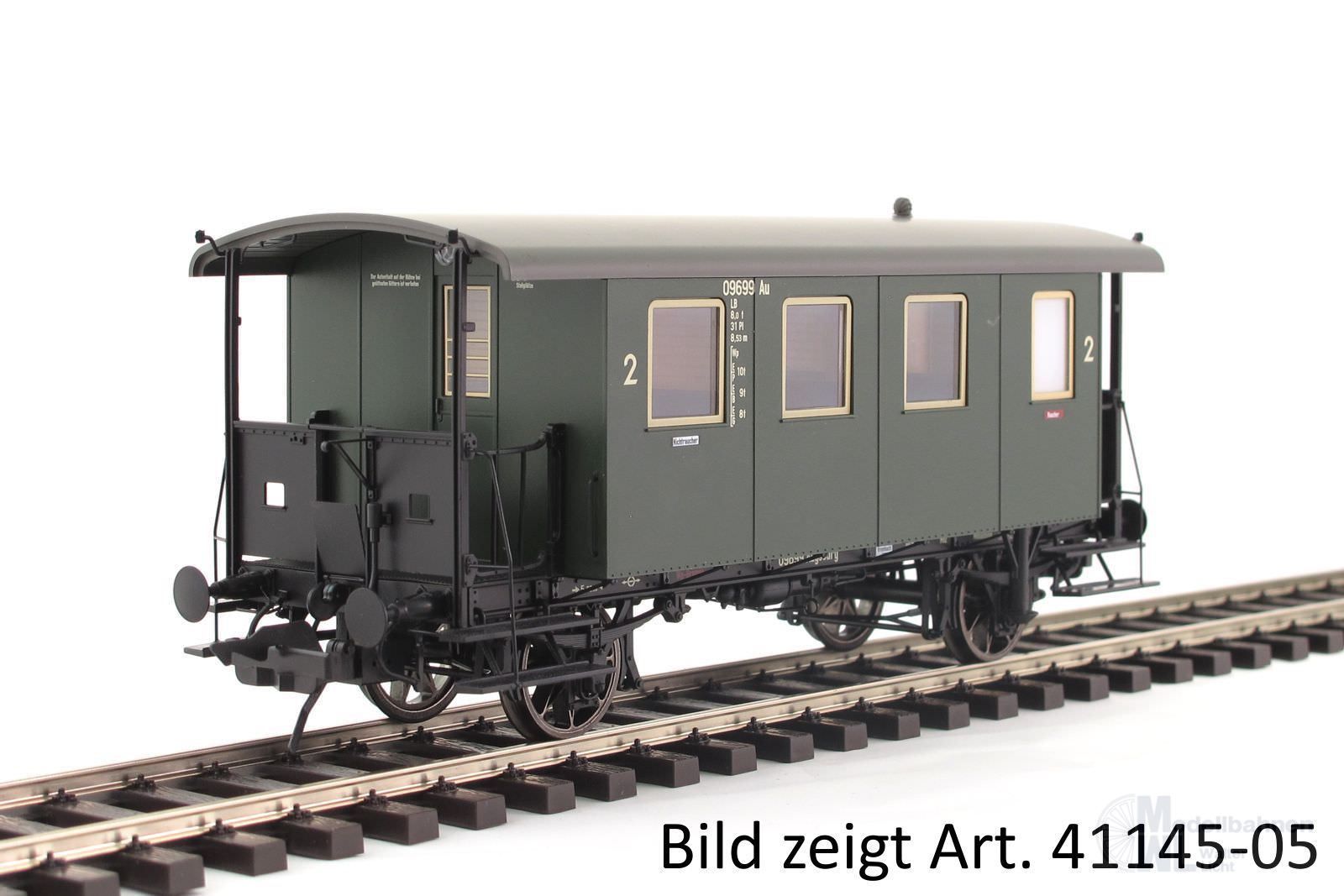 Lenz 41145-06 - Lokalbahnwagen DB Ep.III CL Bay 06b Betr.-Nr.4 Spur 0