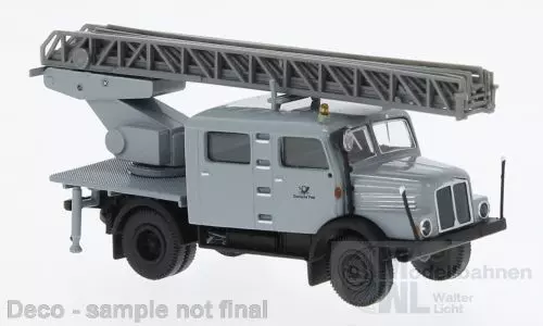 Brekina 71768 - IFA S-4000 Bautrupp m. Leiter der Deutschen Post  H0 1:87