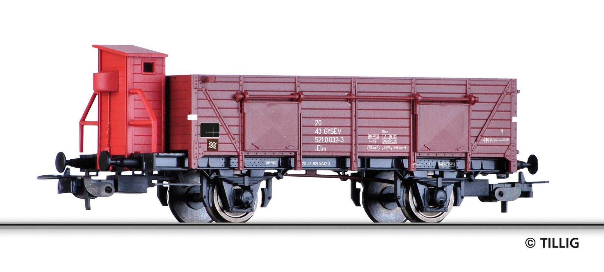 Tillig 76722 - Güterwagen offen GySEV Ep.IV Elmo H0/GL