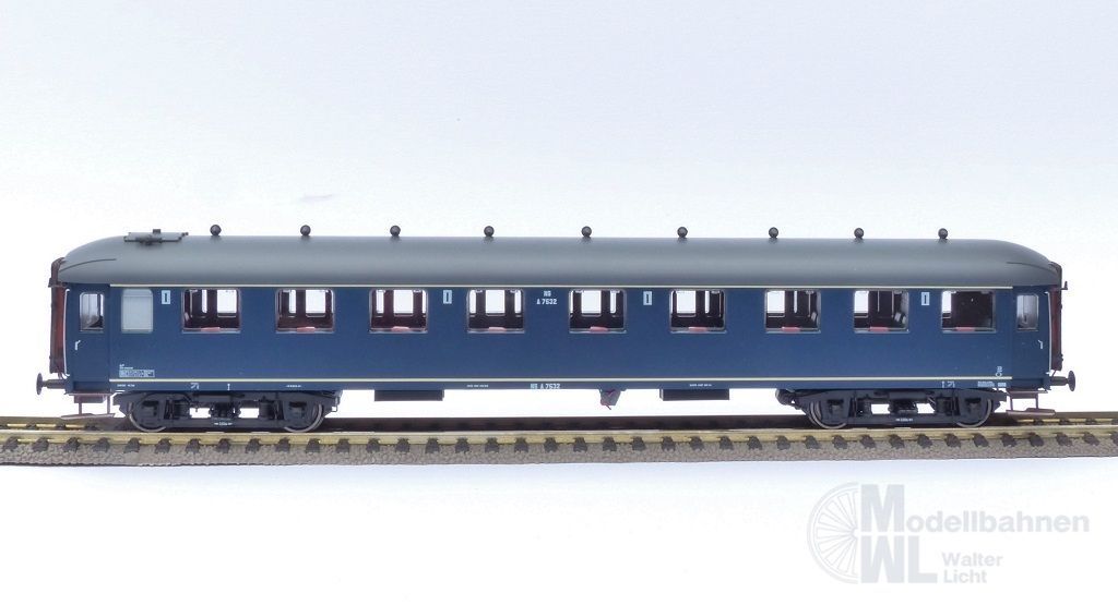 Exact Train 10017 - Personenwagen NS Ep.III A7532 berlinerblau graues Dach H0/GL