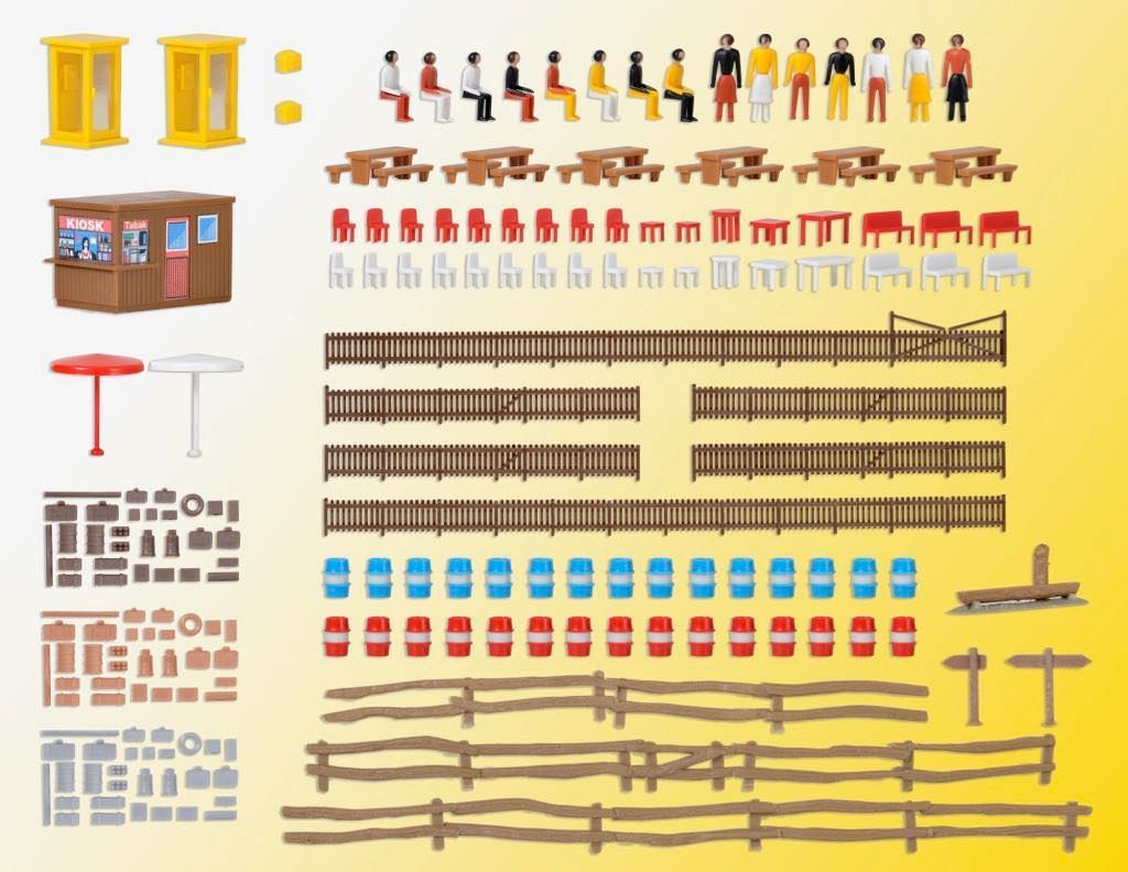 Kibri 37490 - Deko-Set universal N 1:160