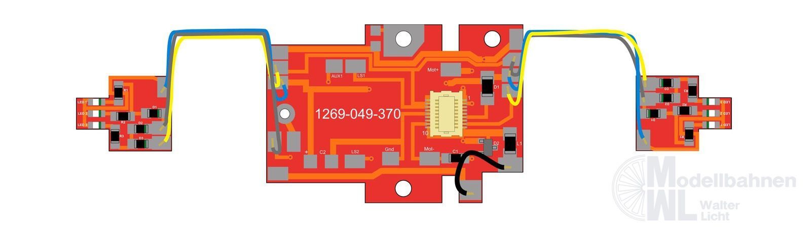 Bemo 5169370 - Umbausatz auf LED Beleuchtungssatz RhB ABe 4/4 III