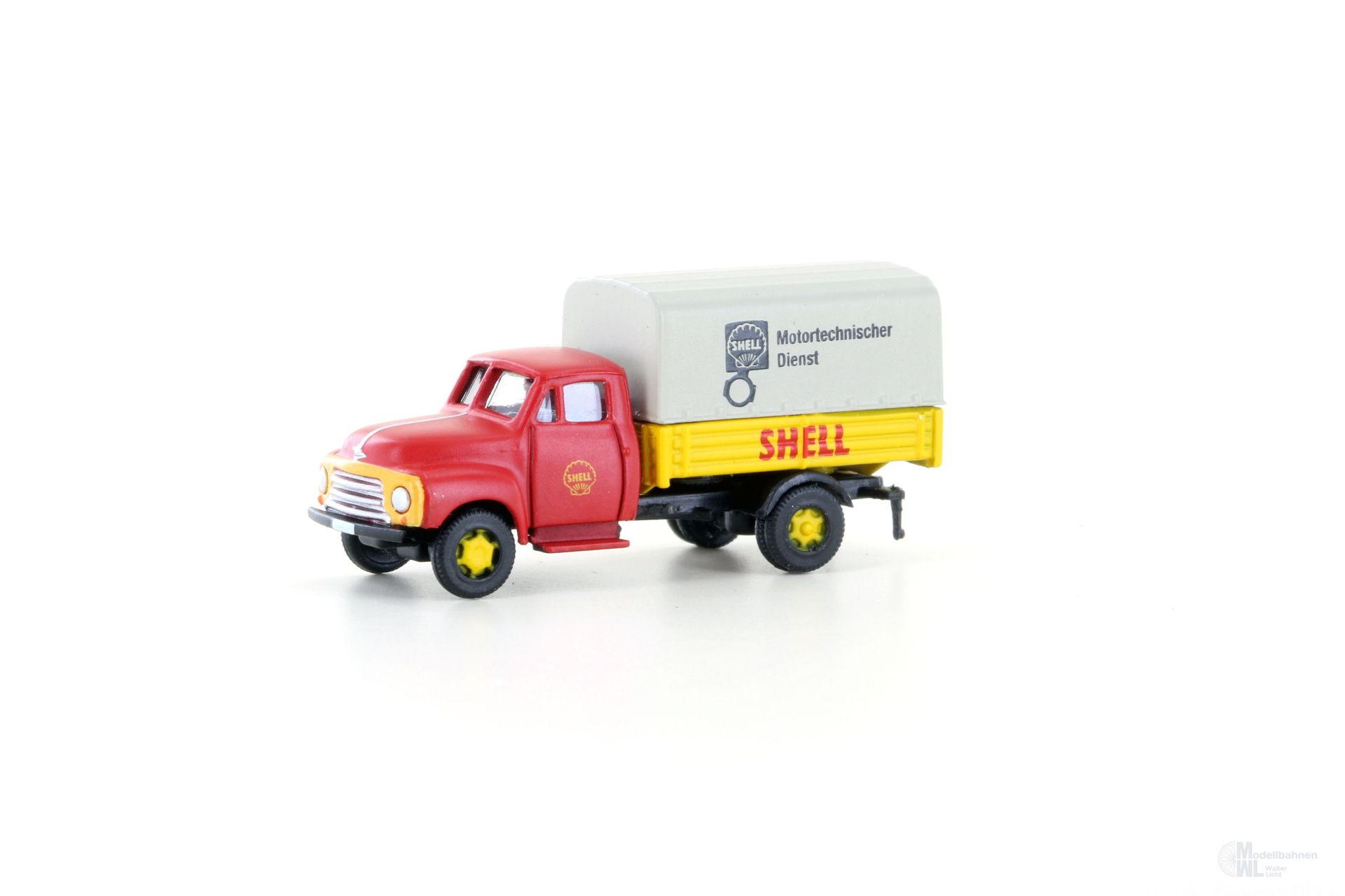 Lemke Minis 3234 - Opel Blitz Pritsche/Plane SHELL N 1:160