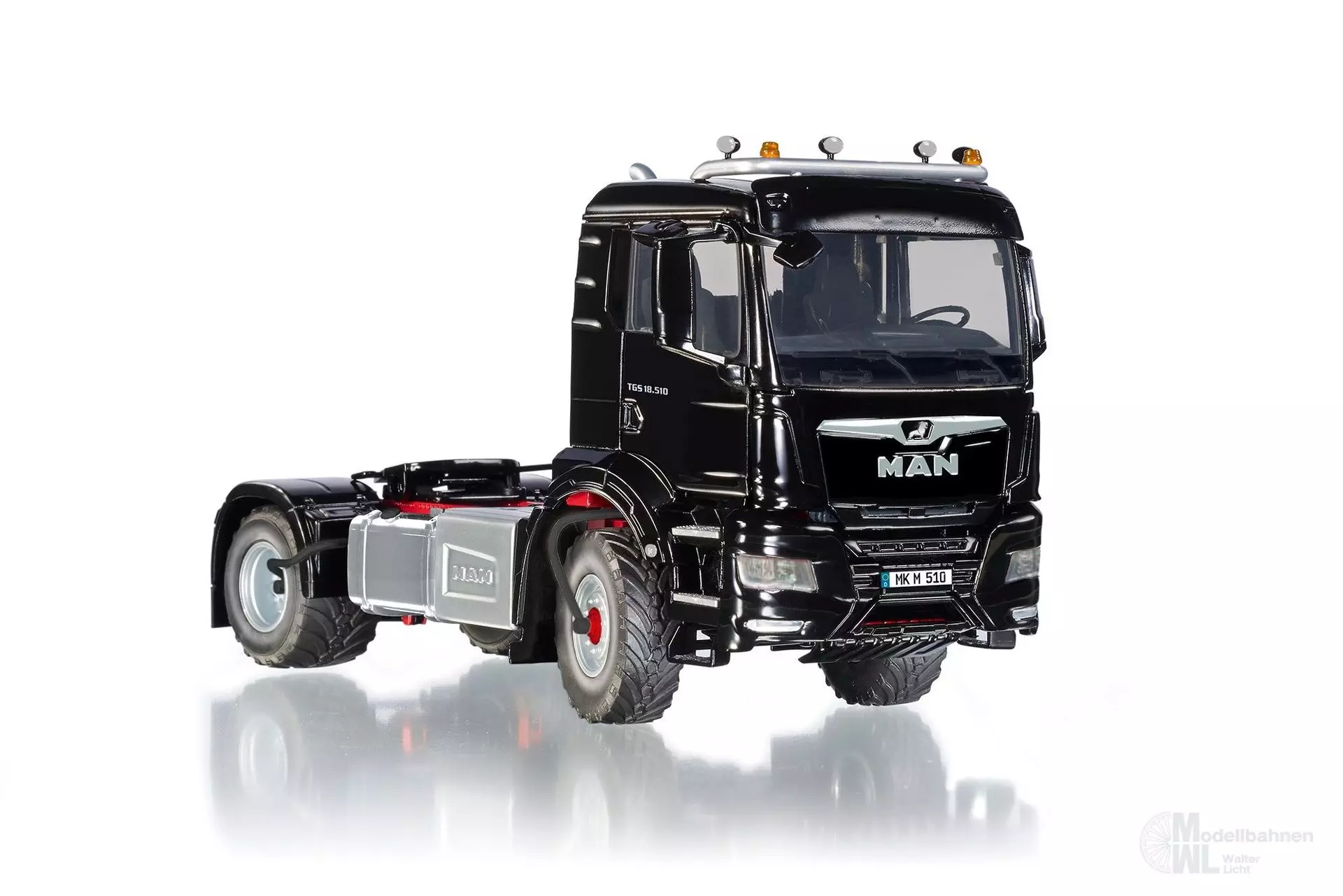 Wiking 077651 - MAN TGS 18.510 4x4 schwarz BL 1:32