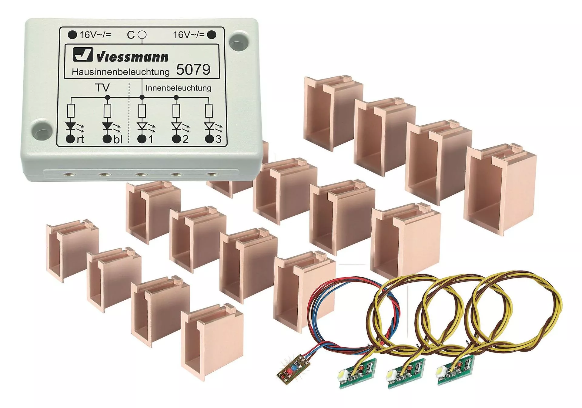 Viessmann 5079 - LED Hausinnenbeleuchtung mit TV Simulation