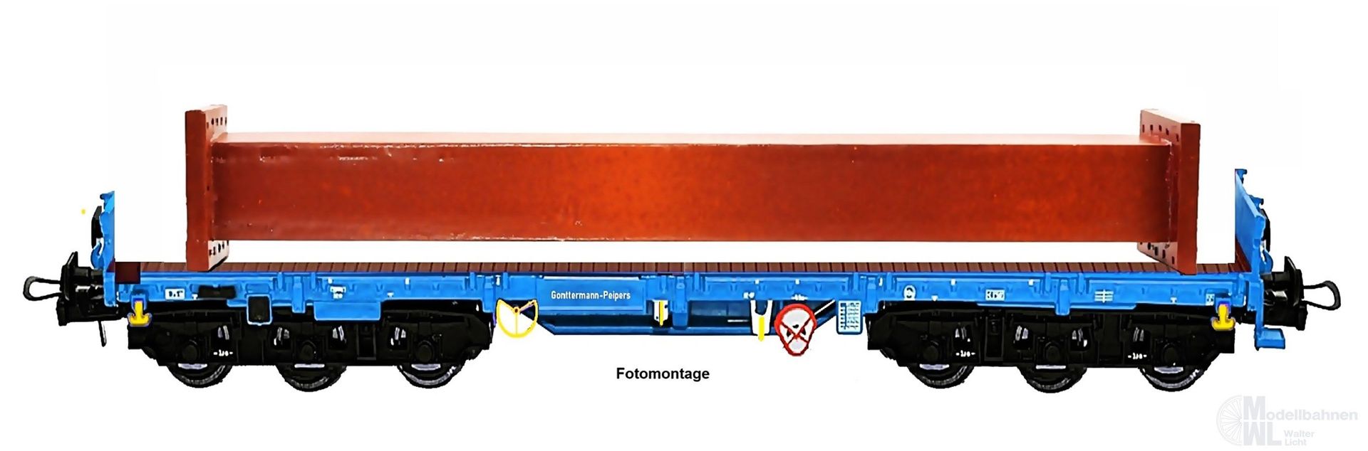 NPE NW22164 - Schwerlastwagen DB Ep.V Salmms 454 Lüftungsschacht H0/GL