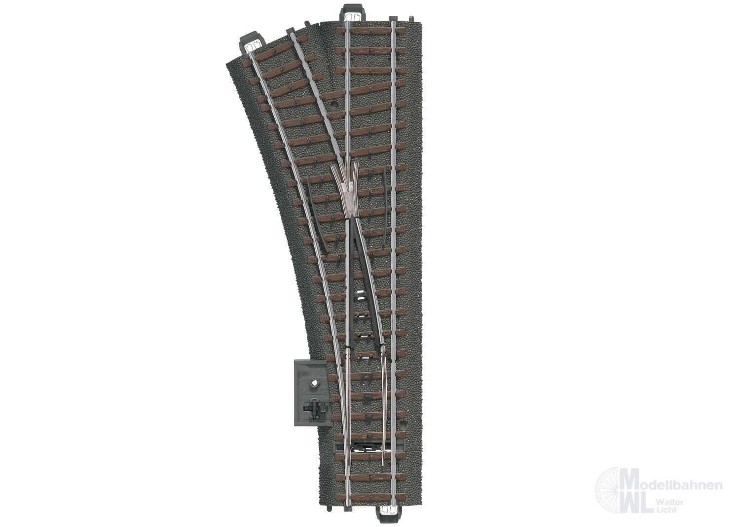 Märklin 24611 - Weiche links hand R2 Länge 188,3 mm 24,3° Grad H0/WS