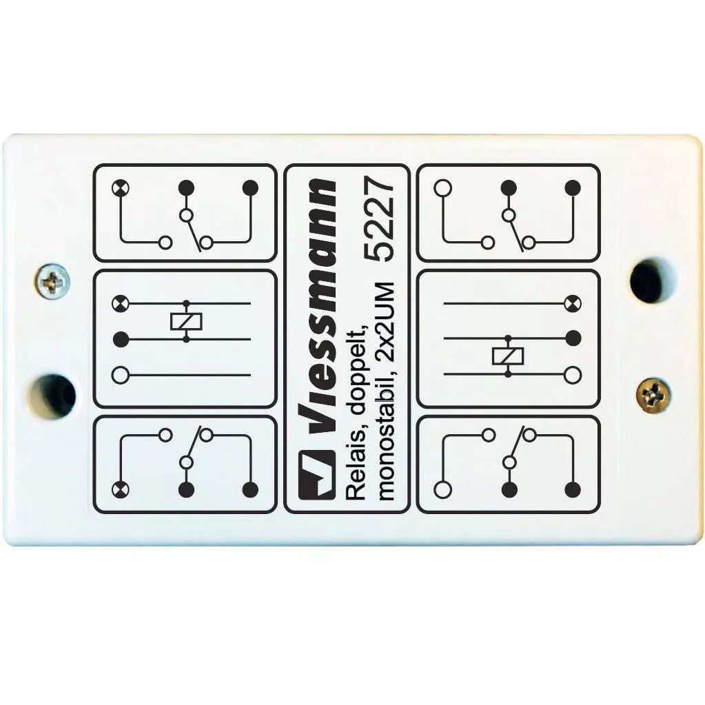 Viessmann 5227 - Relais doppelt monostabil 2 x 2 UM