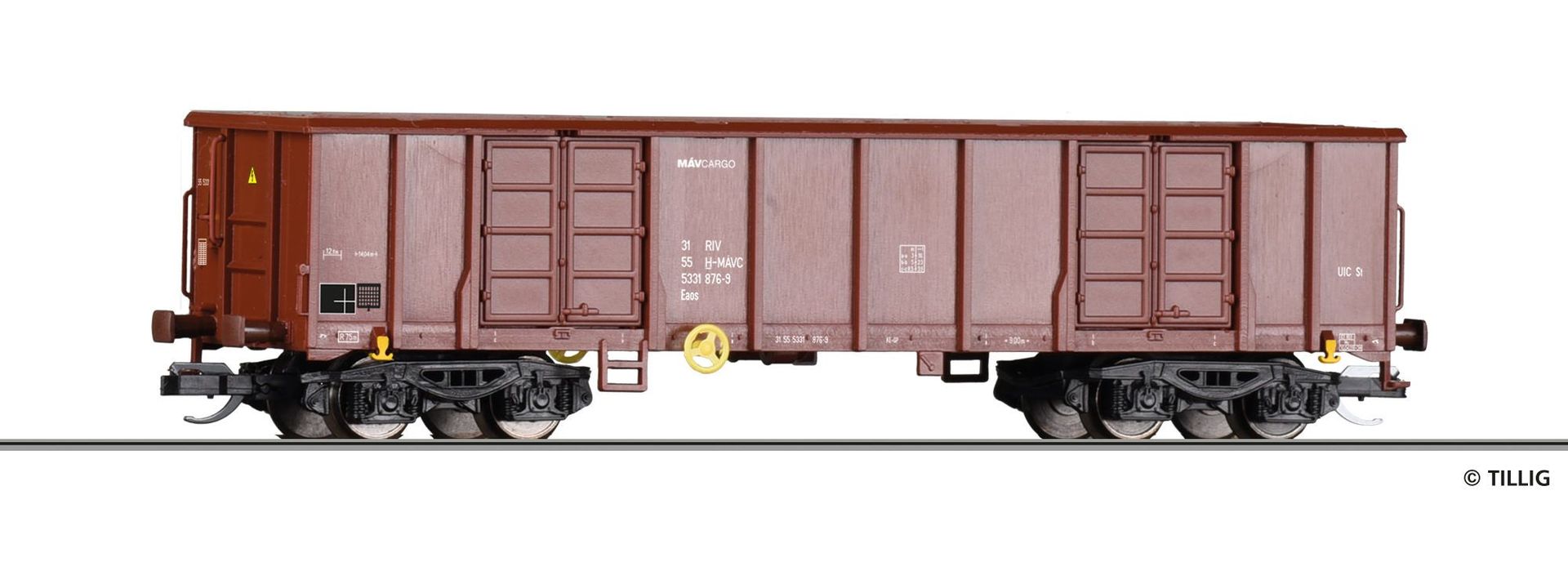 Tillig 18226 - Güterwagen offen MAV Cargo Ep.VI Eaos TT 1:120