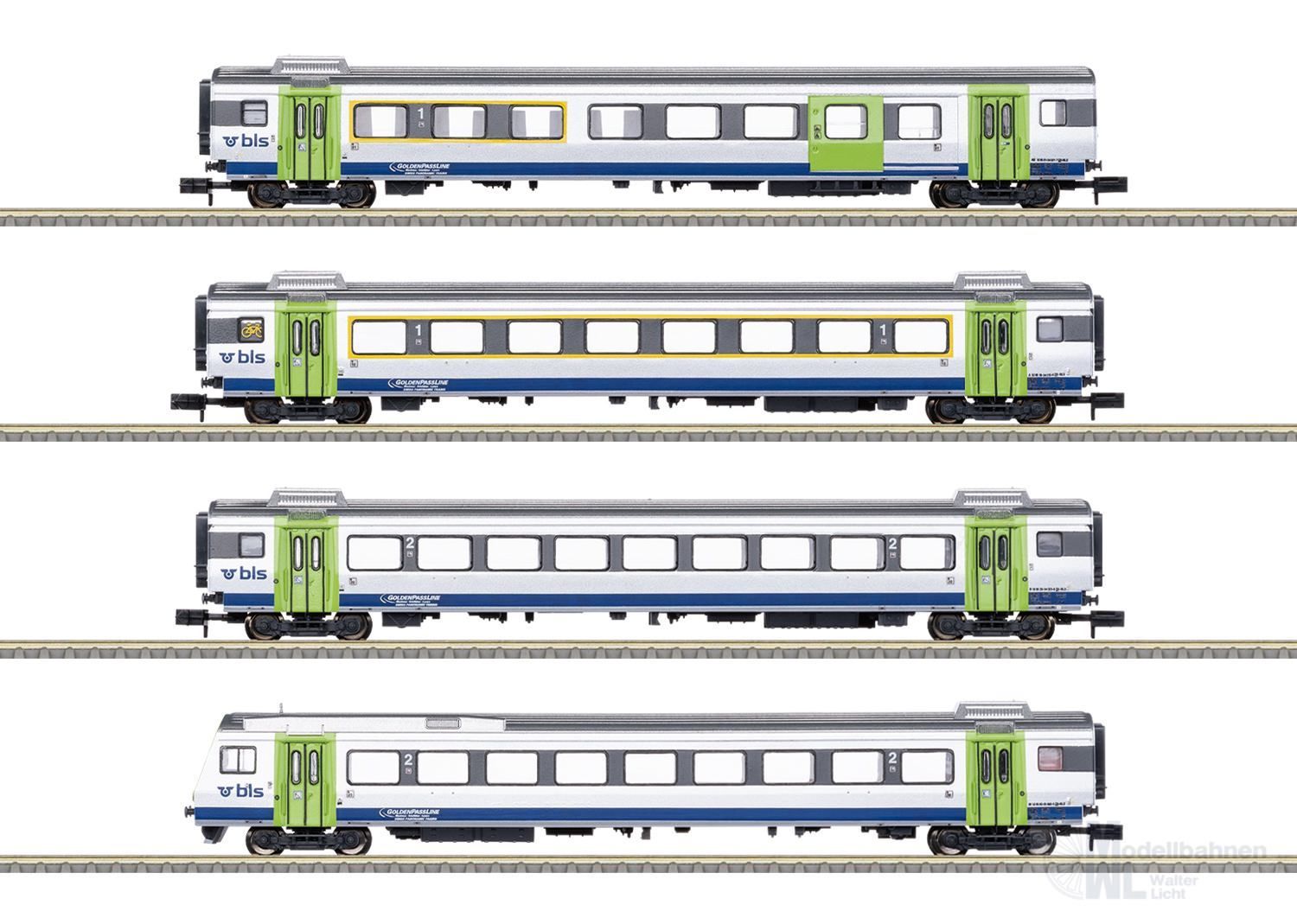 Trix 18293 - Personenwagen Set BLS Ep.VI GOLDENPASSLINE 4.tlg. N 1:160