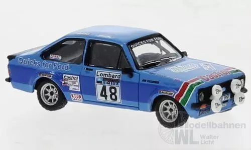 Brekina 19589 - Ford Escort RS 1800 48 Stewart RAC ´80 für RAC-Set H0 1:87