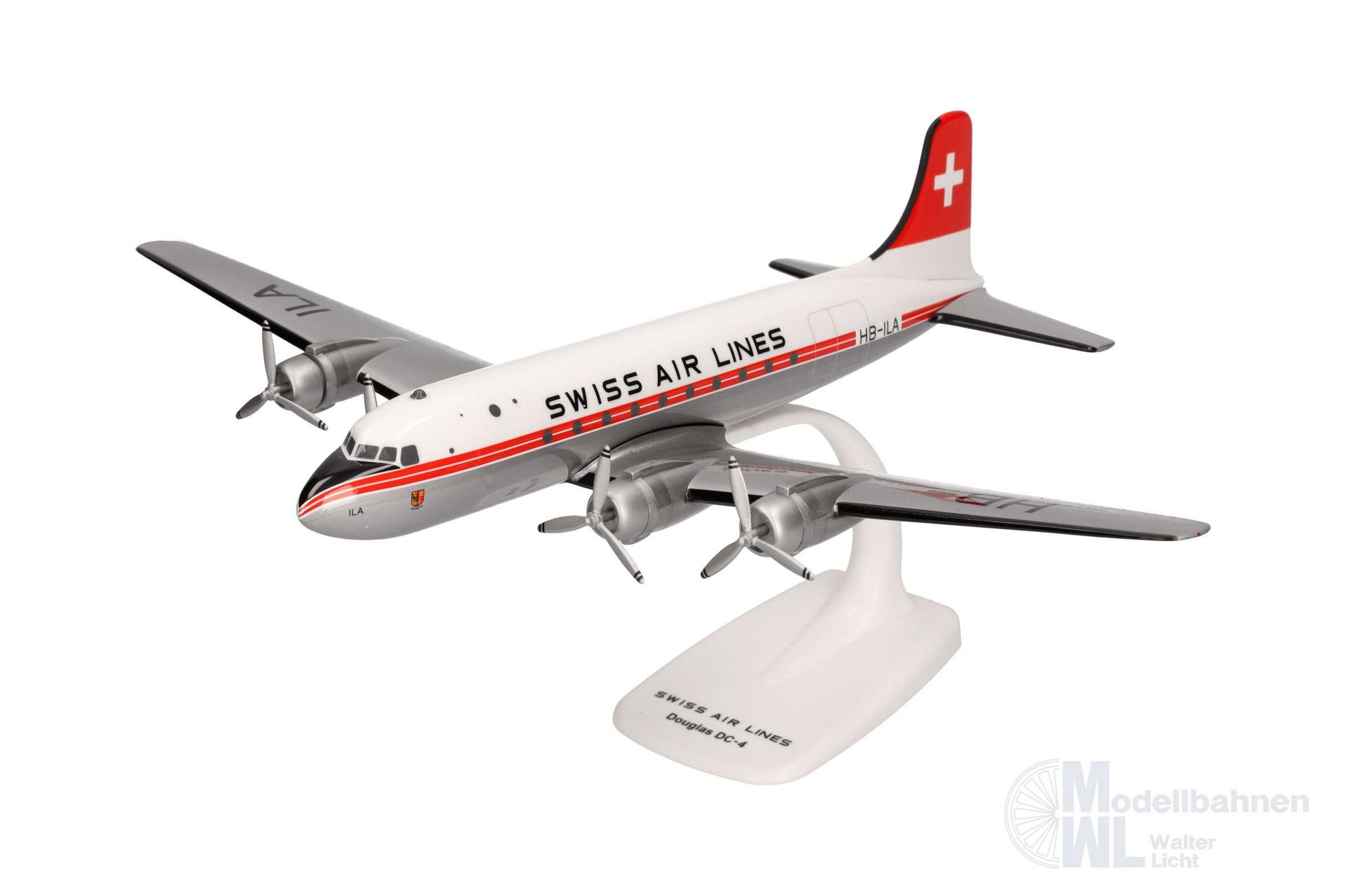 Herpa 614030 - Douglas DC-4 Swiss Air Lines 1:125