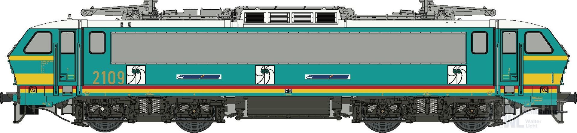 LS Models 12081DC - E-Lok HLE 21 SNCB Ep.Vb H0/GL