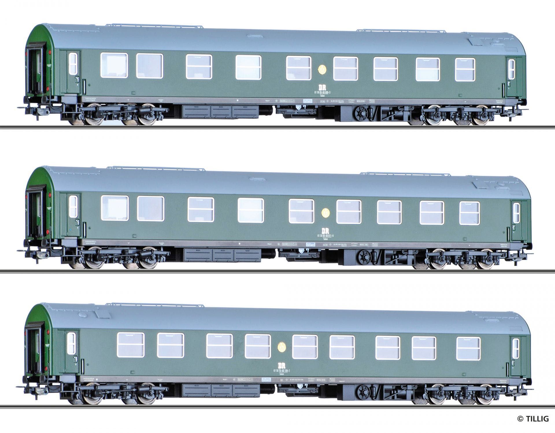 Tillig 70033 - Set Regierungszug 1 DR Ep.IV 3.tlg. H0/GL