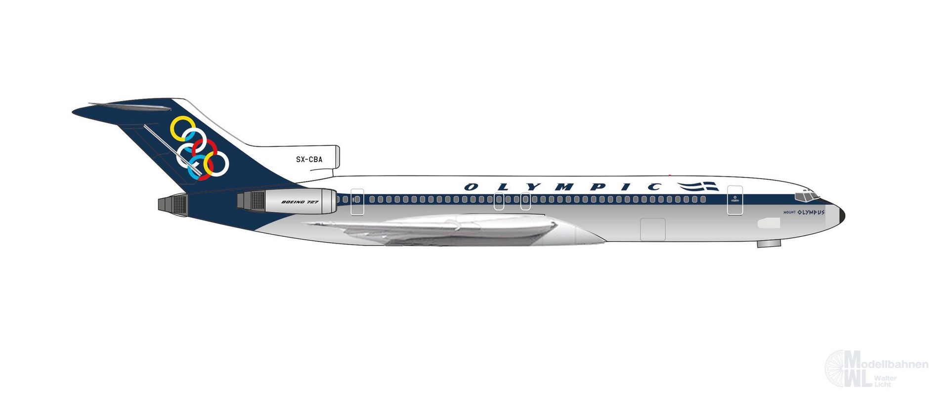 Herpa 538060 - Boeing 727-200 Olympic Airways 1:500