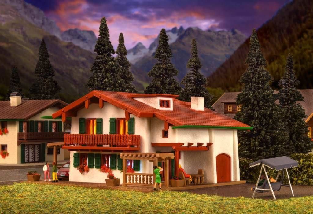 Vollmer 47754 - Chalet Edelweiss m. Carport N 1:160