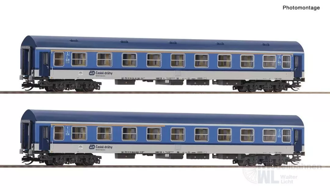 Roco 6280019 - Personenwagen Set CD Ep.VI 2.tlg. 1.Betr.Nr. TT 1:120