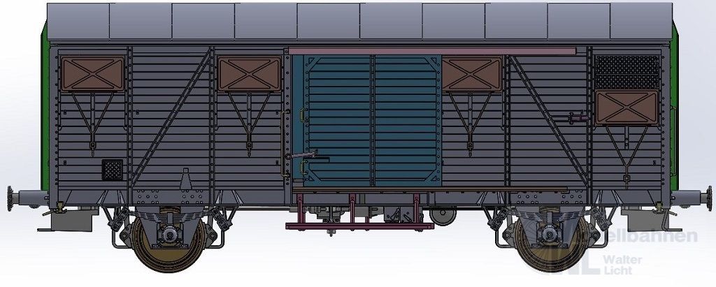 Exact Train 20919 - Güterwagen gedeckt NS Ep.IV Typ Gs 1420 H0/GL