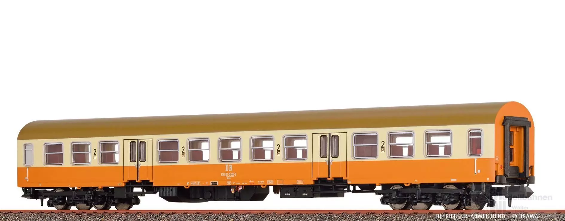 Brawa 65152 - Personenwagen DR Ep.IV Bmhe Städteexpress N 1:160