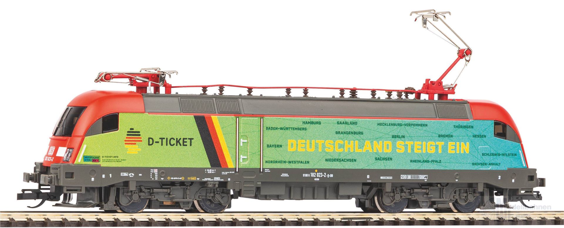 Piko 47441 - E-Lok BR 182 DB Ep.VI D-Ticket TT 1:120