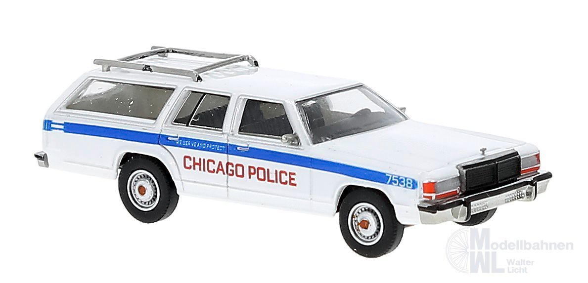 Brekina 19632 - Ford LTD Station Wagon der Chicago Police H0 1:87