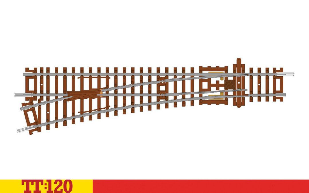 HORNBY TT TT8008 - Weiche links hand / Left Hand Point TT 1:120