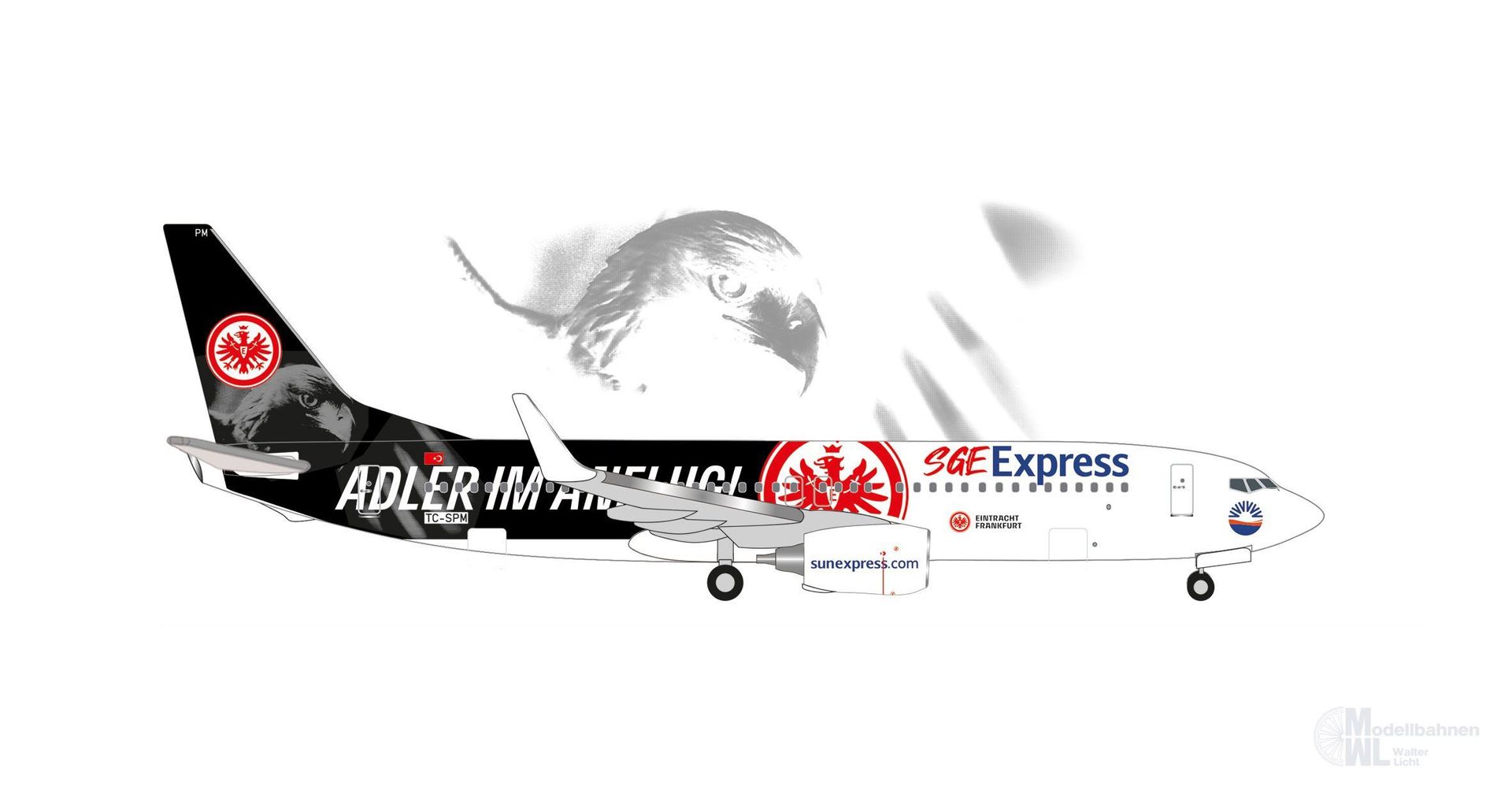 Herpa 538107 - Boeing 737-800 Sun Express Adler 1:500