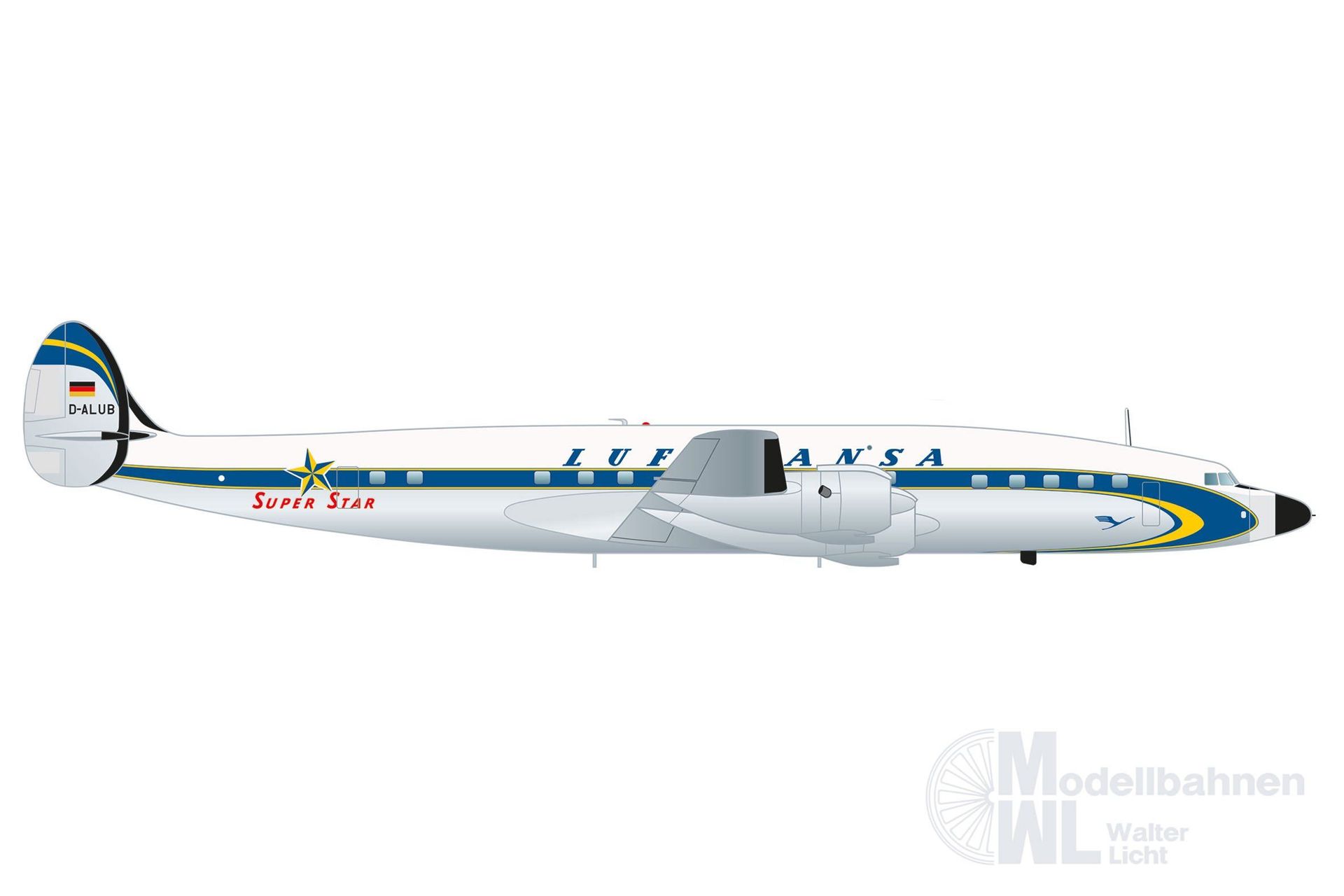 Herpa 573030 - Lockheed L-1649A Lufthansa D-ALUB 1:200