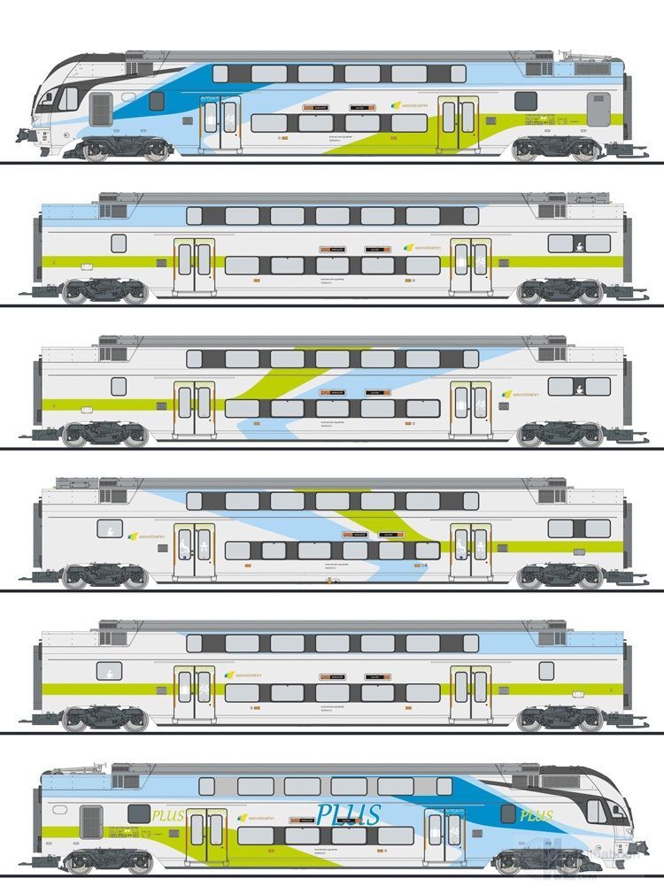 Liliput 133864 - Triebzug KISS WESTbahn Ep.VI 6.tlg. H0/GL