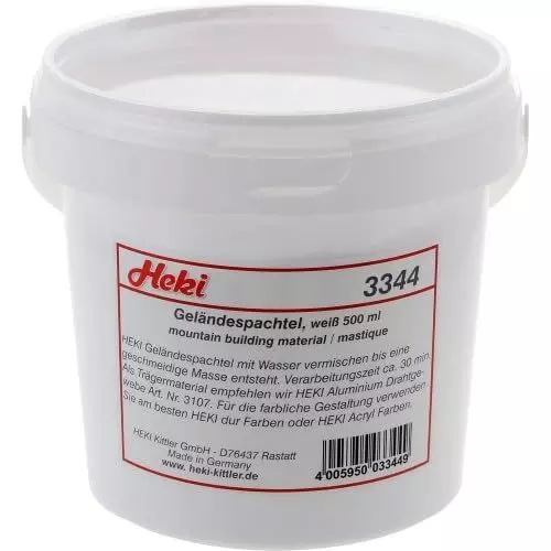 Heki 3344 - Geländespachtel 500 g weiß