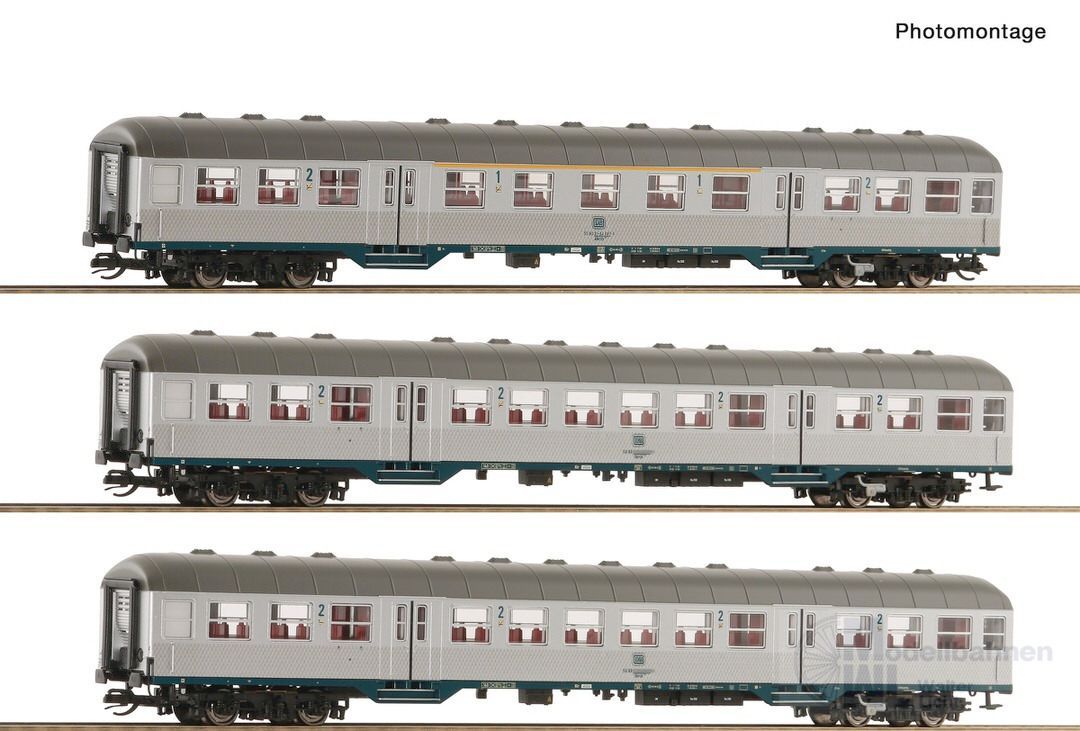 Roco 6280023 - Nahverkehrswagen Set DB Ep.IV 3.tlg. TT 1:1203