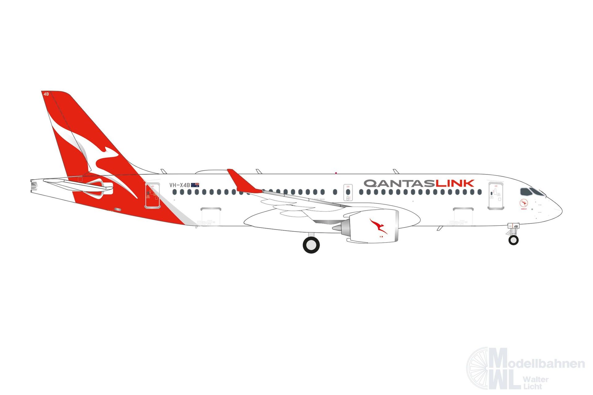 Herpa 573184 - Airbus A220-300 Qantas Link 1:200