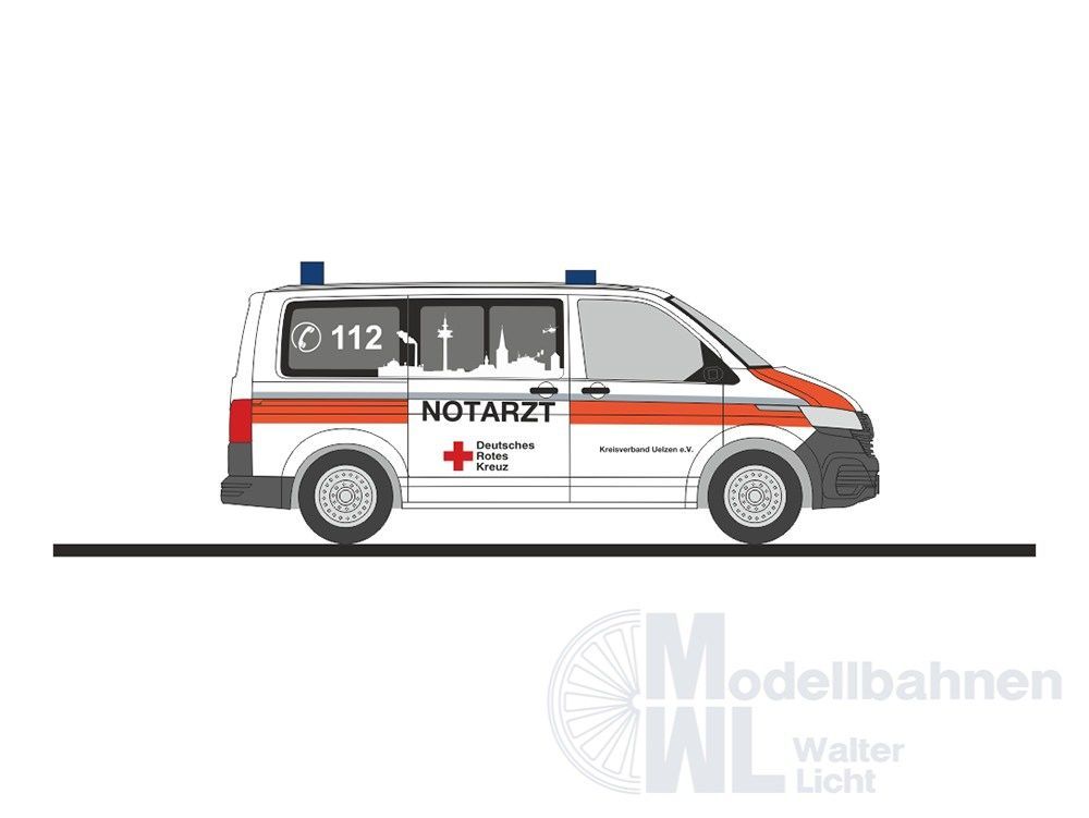 Rietze 53744 - Volkswagen T6.1 DRK Uelzen H0 1:87