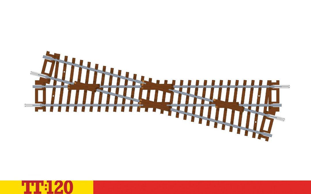 HORNBY TT TT8019 - Kreuzung links hand / Diamond Crossing Left Hand TT 1:120